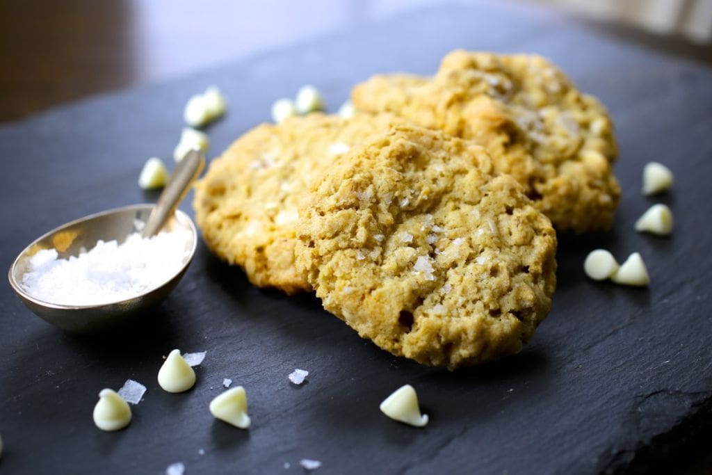 Sea Salt, Oatmeal and White Chocolate Cookies Nerds with Knives